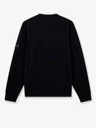 Stone Island Men's Virgin Wool Blend Sweater Black, view 2