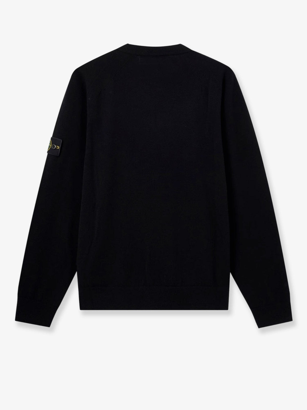 Stone Island Men's Virgin Wool Blend Sweater Black, view 2