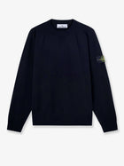 Stone Island Men's Virgin Wool Blend Sweater Blue