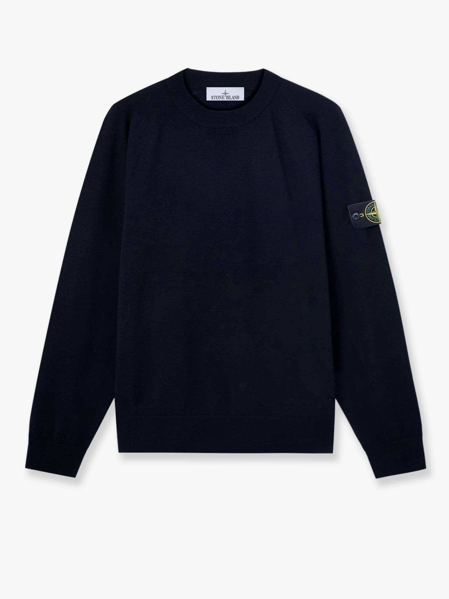 Stone Island Men's Virgin Wool Blend Sweater Blue