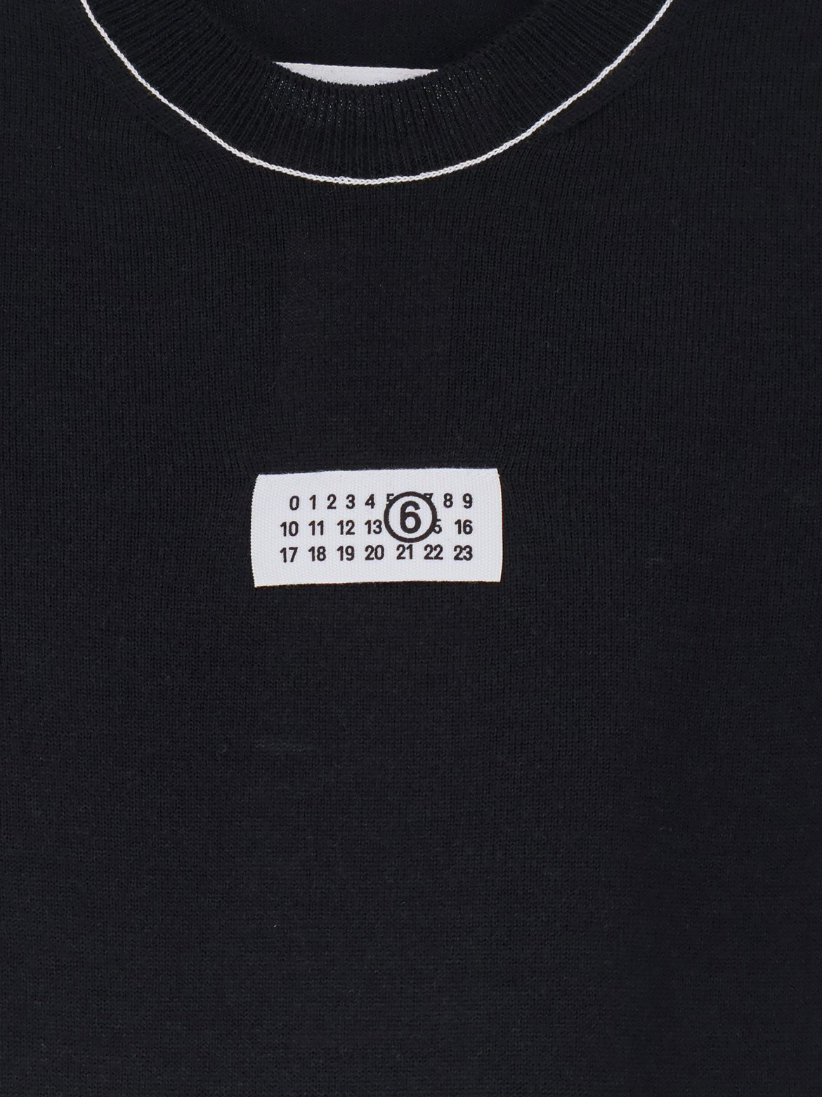 MM6 Maison Margiela Women's Virgin Wool Blend Sweater Black