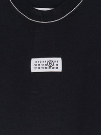 MM6 Maison Margiela Women's Virgin Wool Blend Sweater Black