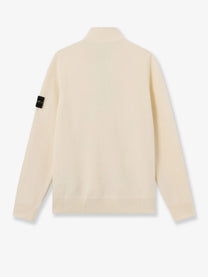 Stone Island Men's Virgin Wool Blend Sweater White