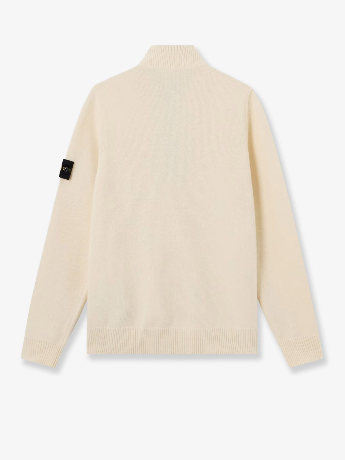 Stone Island Men's Virgin Wool Blend Sweater White, view 2