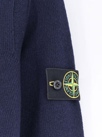 Stone Island Men's Virgin Wool Blend Sweater Blue