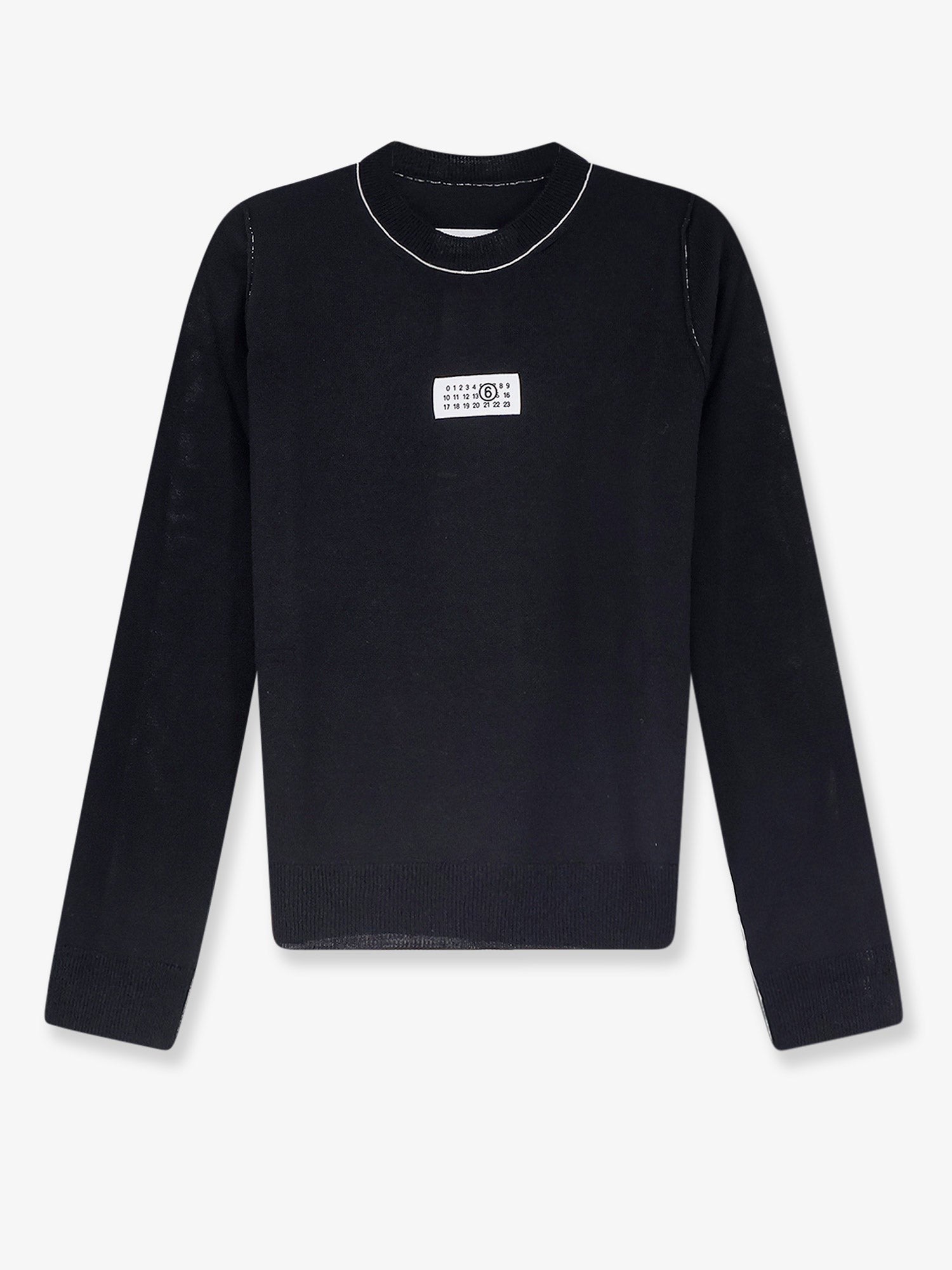 MM6 Maison Margiela Women's Virgin Wool Blend Sweater Black