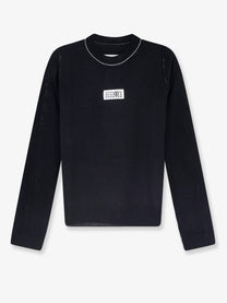 MM6 Maison Margiela Women's Virgin Wool Blend Sweater Black