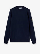 Stone Island Men's Virgin Wool Blend Sweater Blue