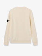 Stone Island Men's Virgin Wool Blend Sweater White, view 2
