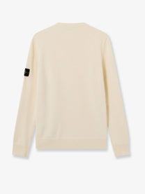 Stone Island Men's Virgin Wool Blend Sweater White