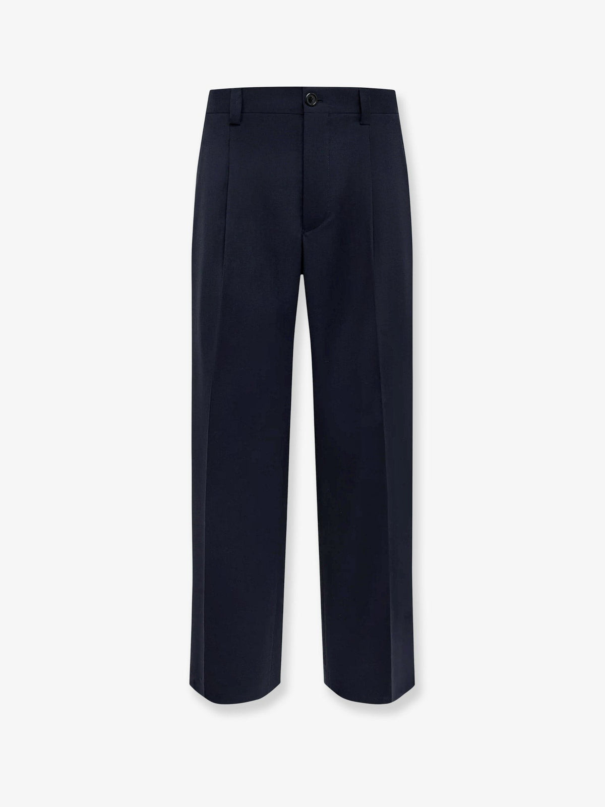 Laneus Men's Virgin Wool Blend Trousers Blue