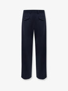 Laneus Men's Virgin Wool Blend Trousers Blue, view 2