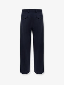 Laneus Men's Virgin Wool Blend Trousers Blue, view 2