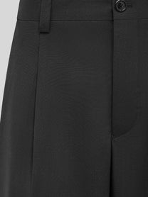 Laneus Men's Virgin Wool Blend Trousers Black, view 3