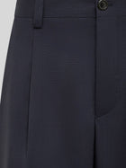 Laneus Men's Virgin Wool Blend Trousers Blue, view 3