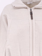 Brunello Cucinelli Women's Virgin Wool Bomber MARMOMELANGE