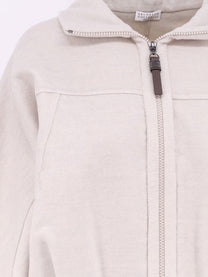 Brunello Cucinelli Women's Virgin Wool Bomber MARMOMELANGE