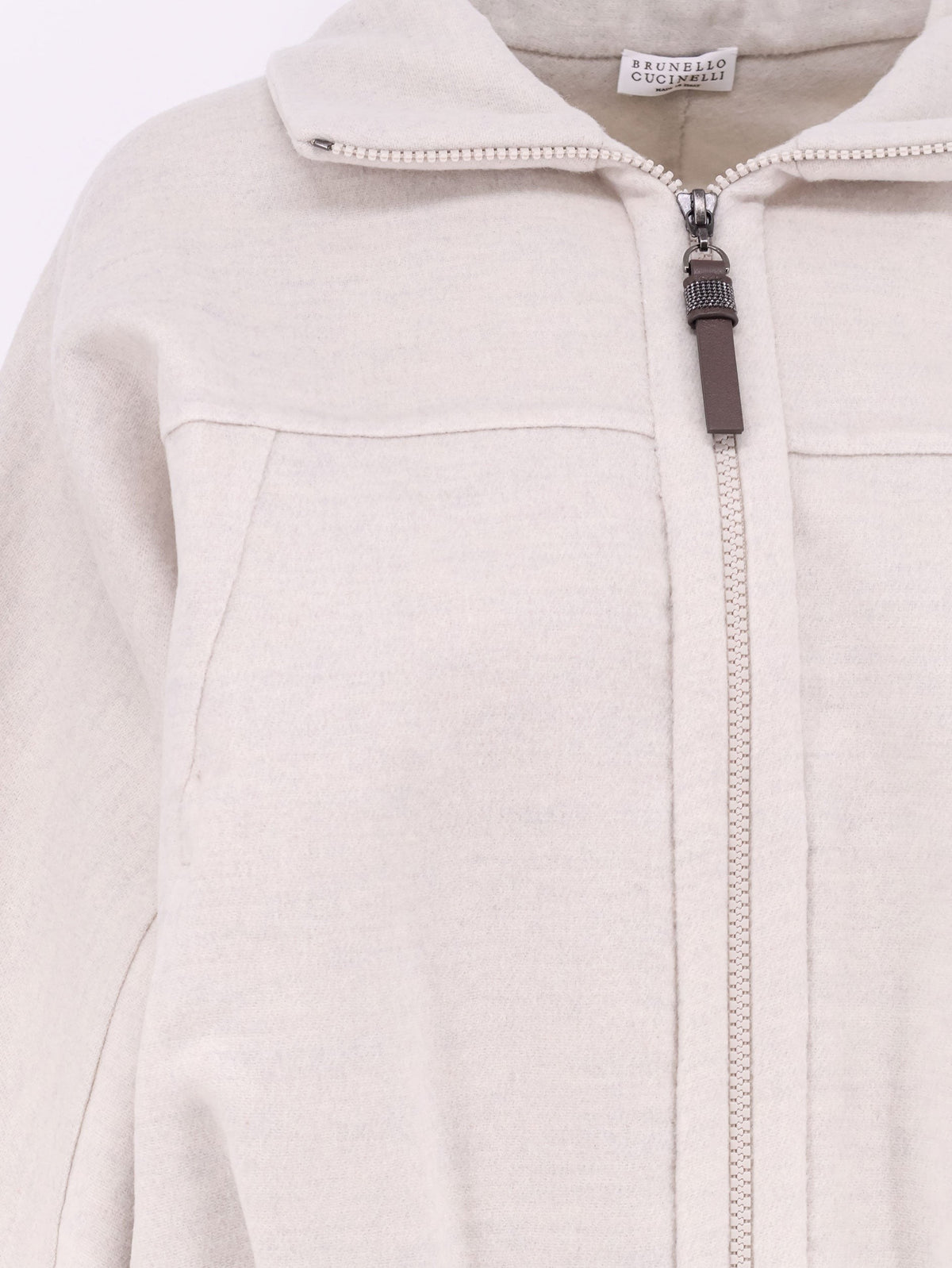 Brunello Cucinelli Women's Virgin Wool Bomber MARMOMELANGE