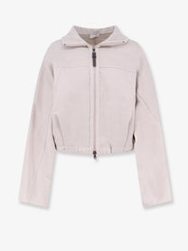 Brunello Cucinelli Women's Virgin Wool Bomber MARMOMELANGE