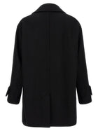 Ami Paris Virgin Wool Caban Black