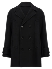 Ami Paris Virgin Wool Caban Black