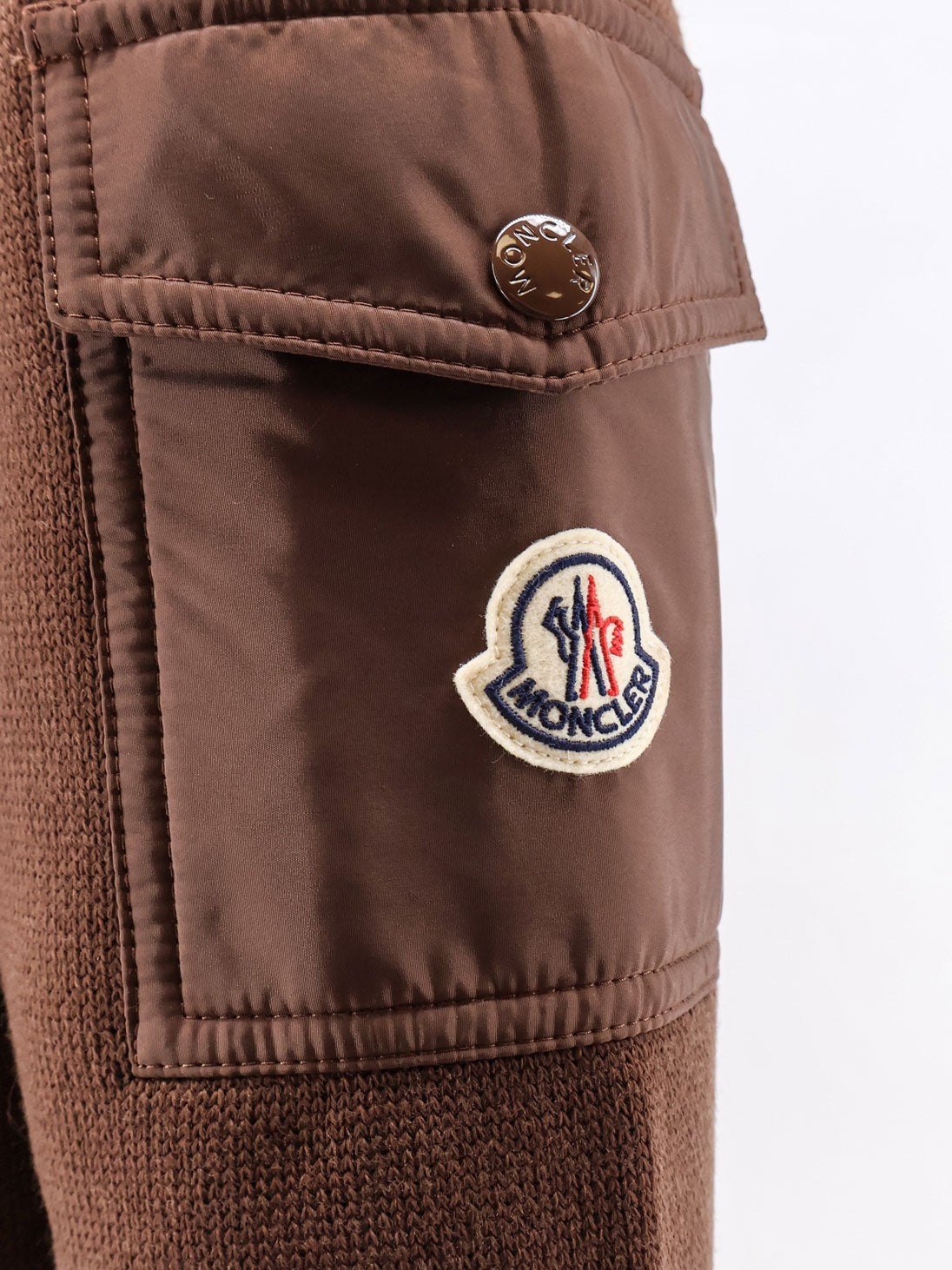 Moncler Men's Virgin Wool Cardigan Brown