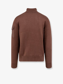 Moncler Men's Virgin Wool Cardigan Brown