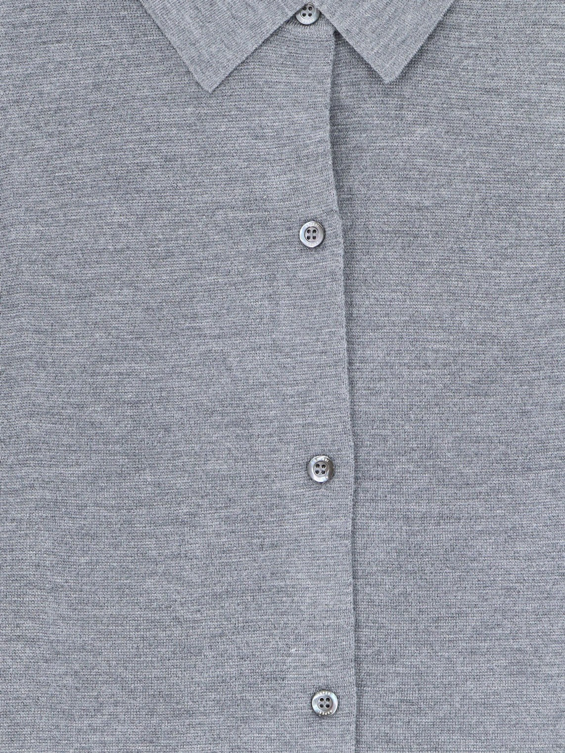 ASPESI Women's Virgin Wool Cardigan Grey