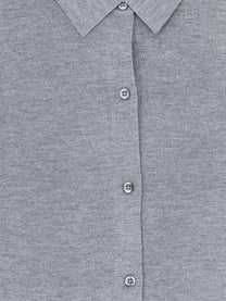 ASPESI Women's Virgin Wool Cardigan Grey