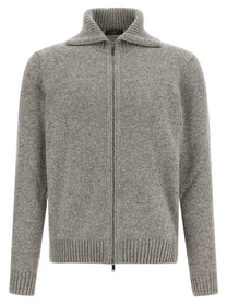 Zanone Virgin Wool Cardigan Grey