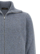 Zanone Virgin Wool Cardigan Blue, view 3