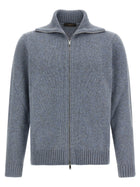 Zanone Virgin Wool Cardigan Blue