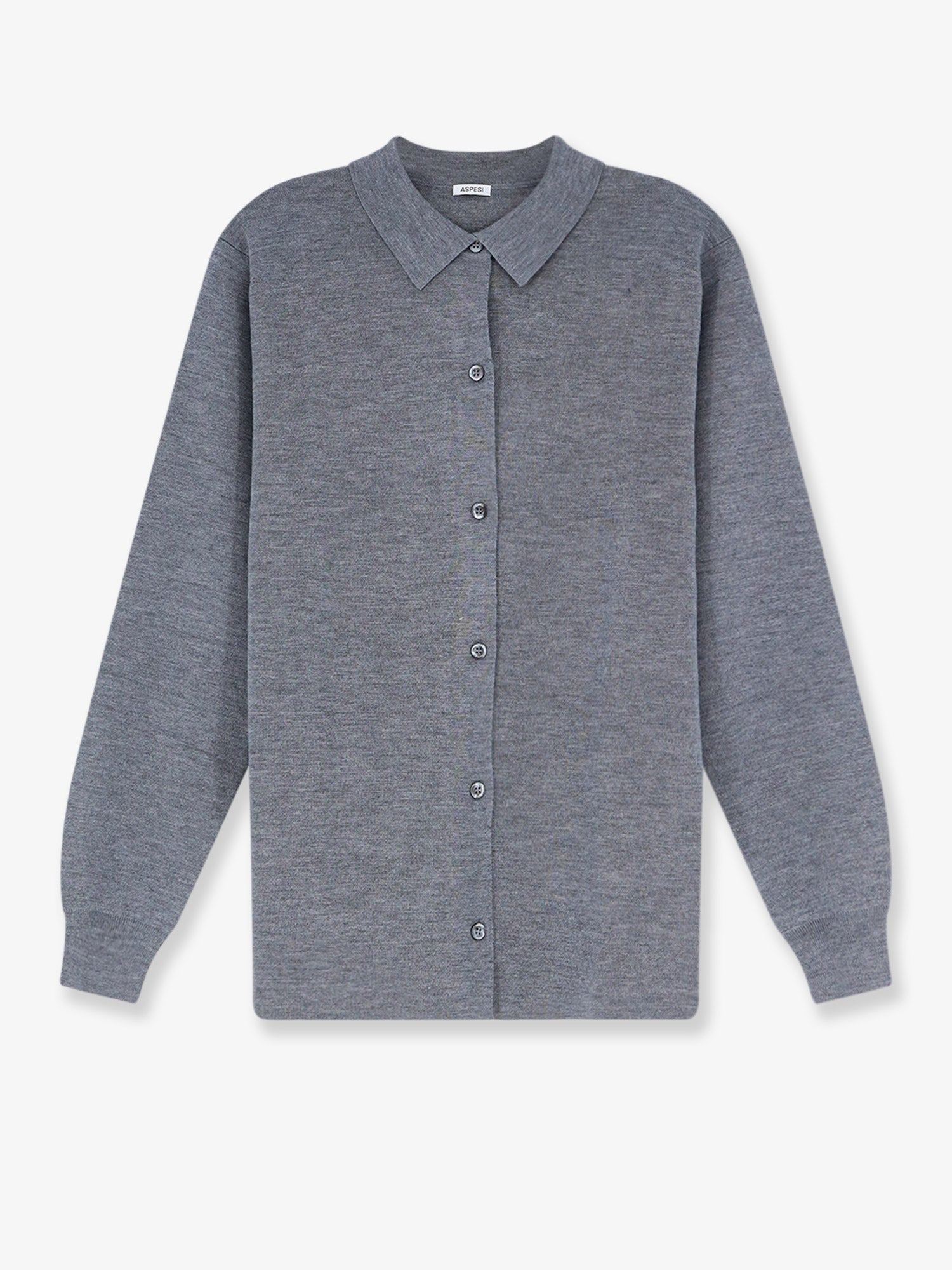 ASPESI Women's Virgin Wool Cardigan Grey