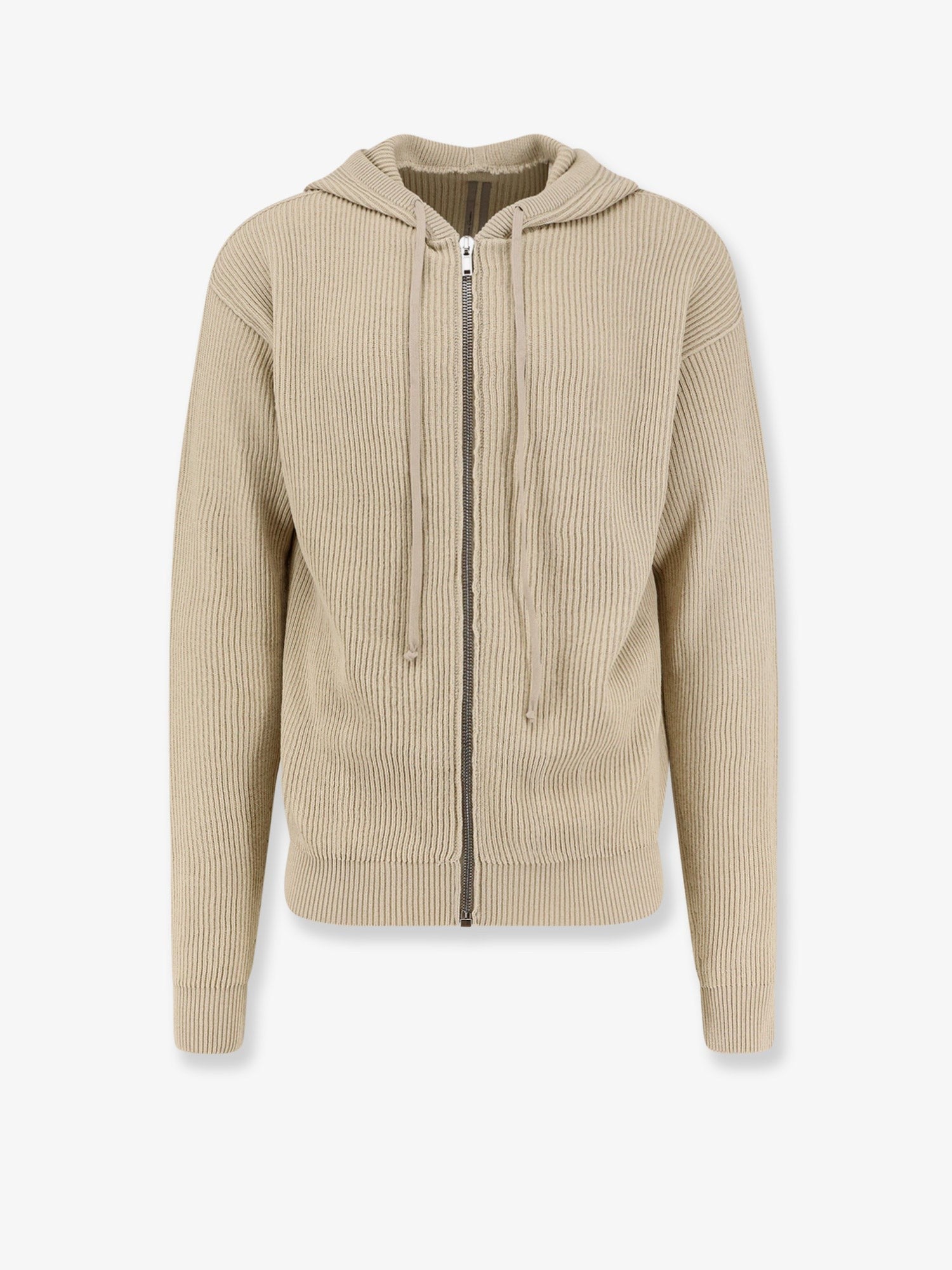 Rick Owens Men's Virgin Wool Cardigan Beige Rick Owens