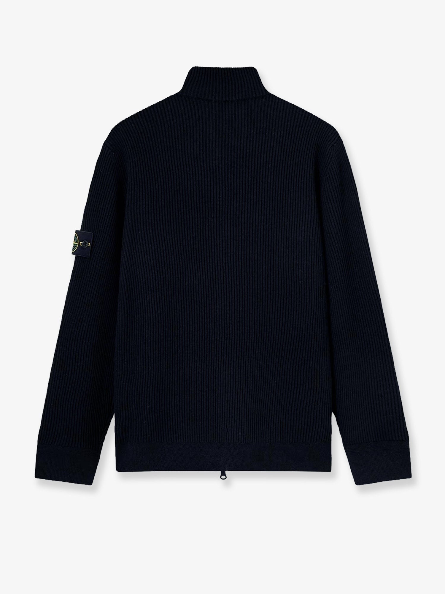 Stone Island Men's Virgin Wool Cardigan Blue