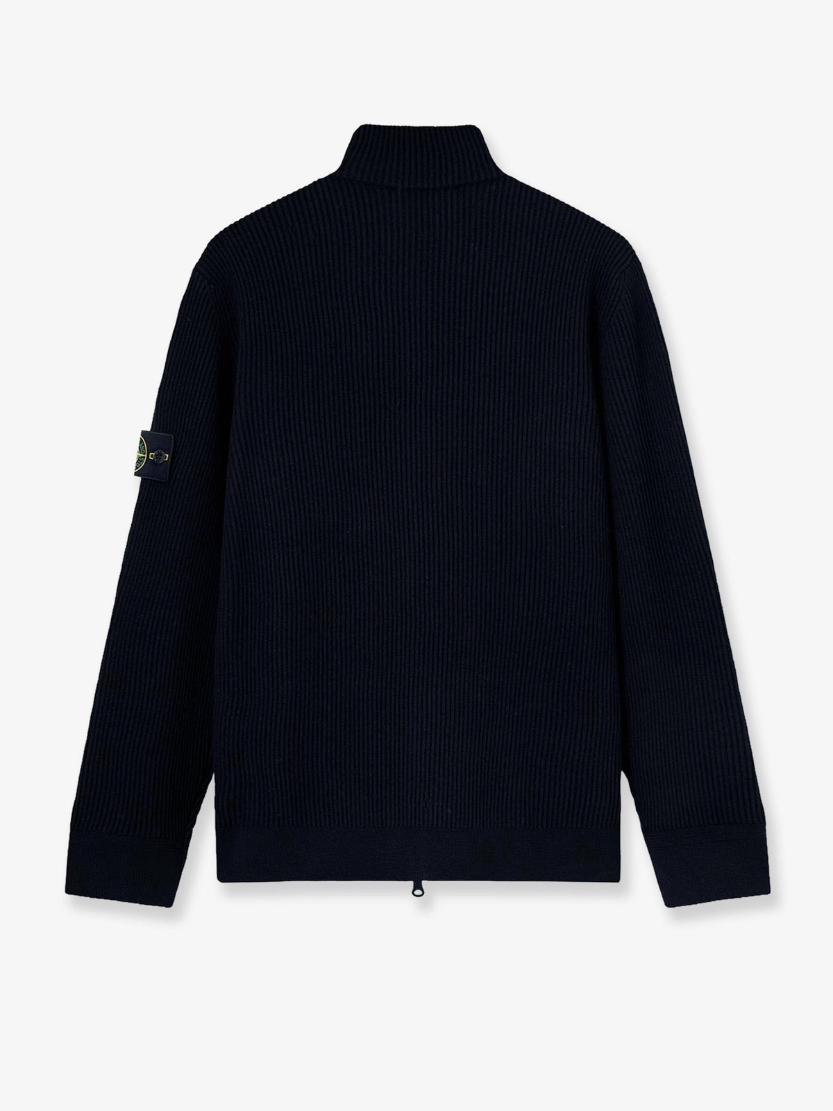Stone Island Men's Virgin Wool Cardigan Blue, view 2