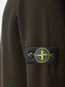 Stone Island Men's Virgin Wool Cardigan Grey