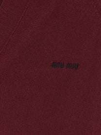 Miu Miu Women's Virgin Wool Cardigan Black