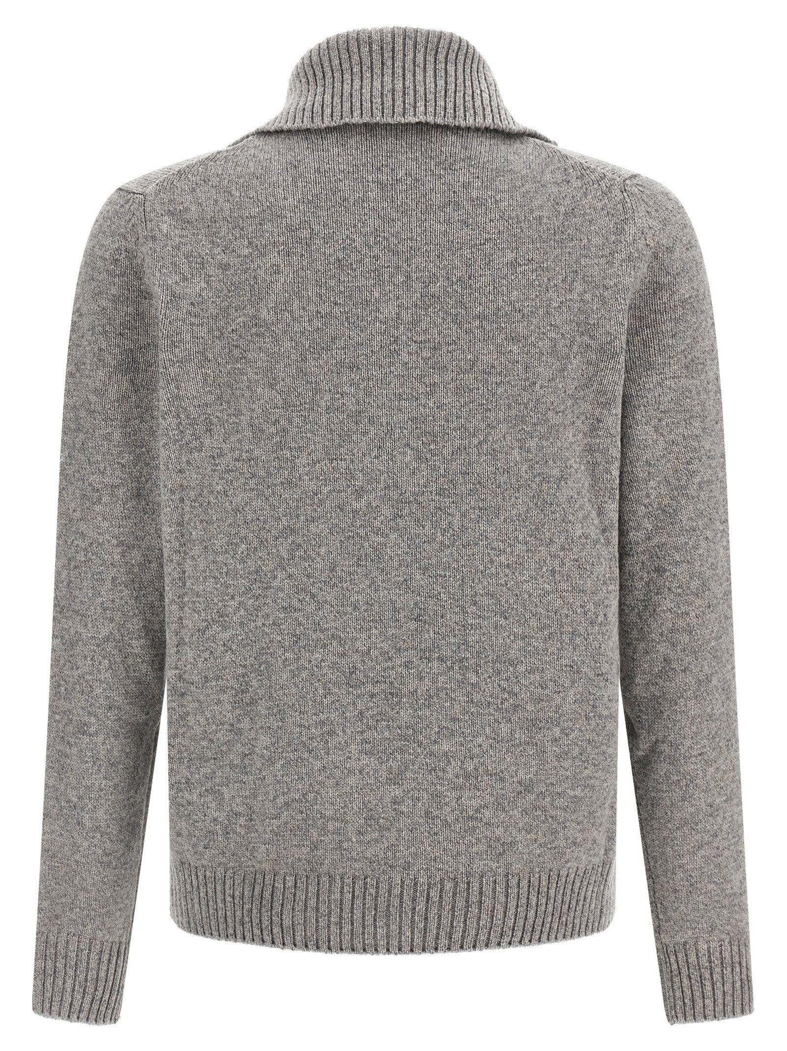 Zanone Virgin Wool Cardigan Grey