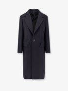 Hevò Men's Virgin Wool Coat Blue