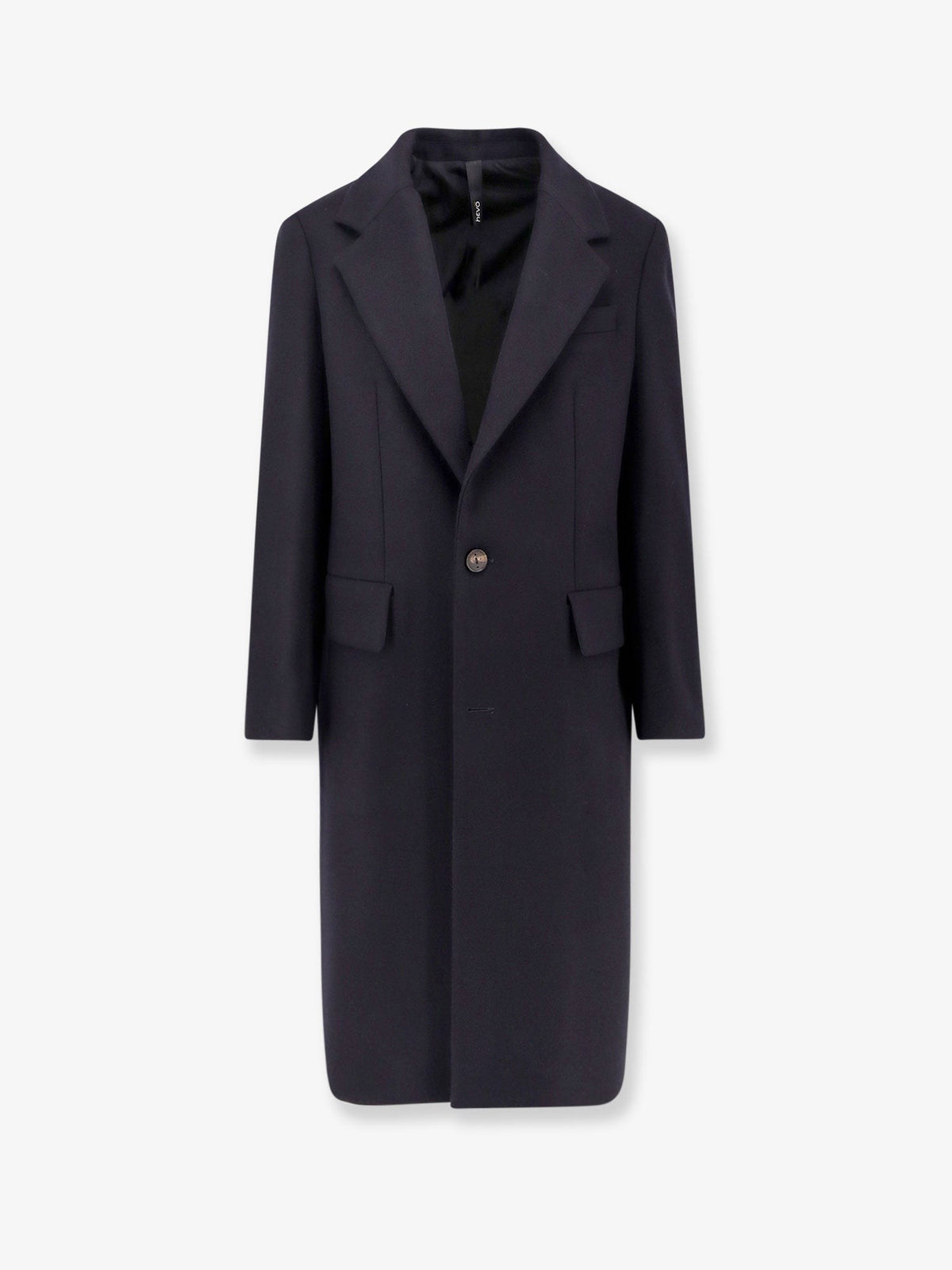 Hevò Men's Virgin Wool Coat Blue