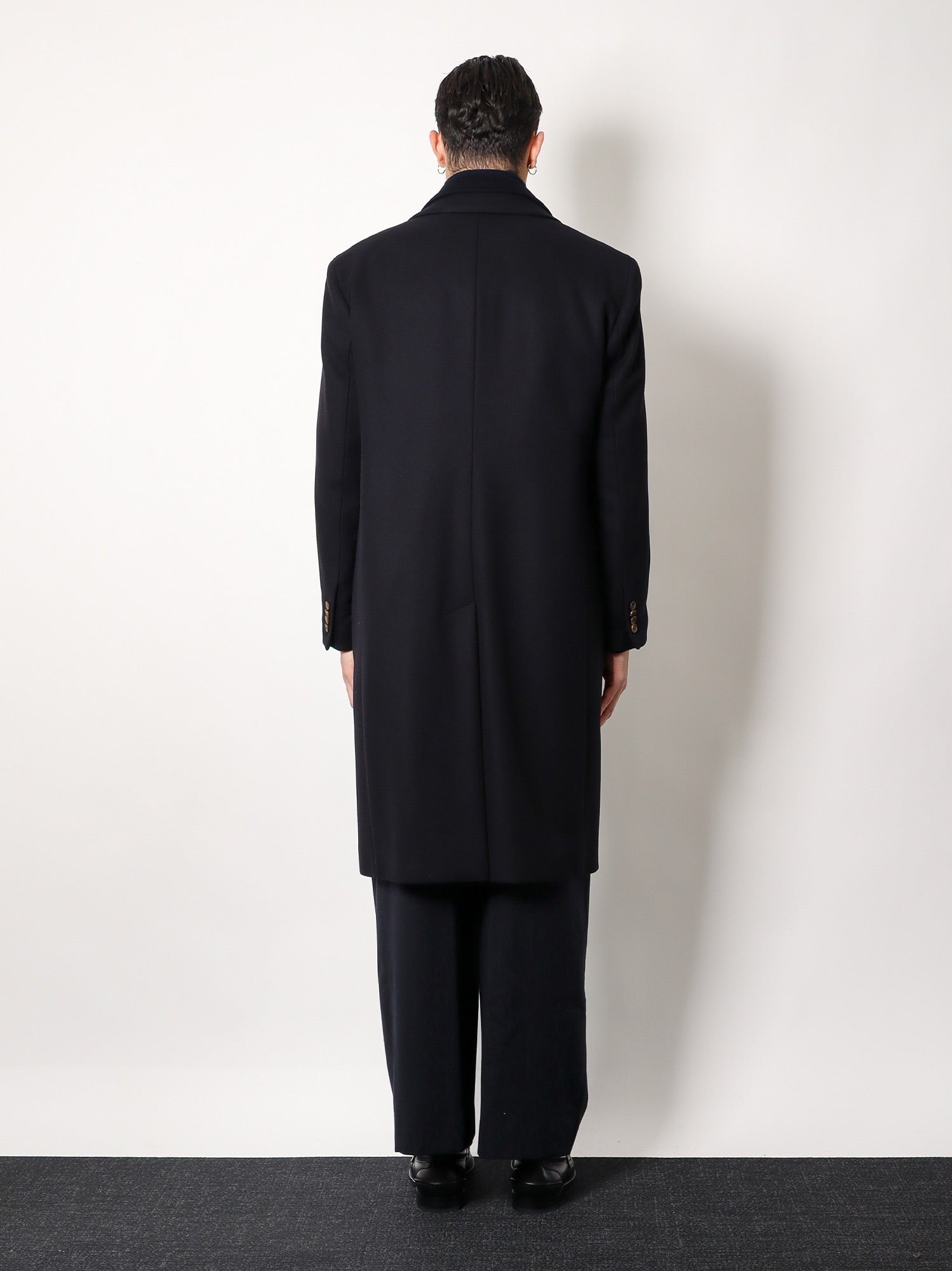 Hevò Men's Virgin Wool Coat Blue