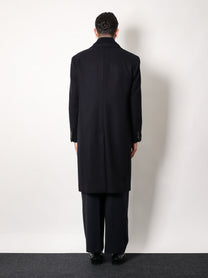 Hevò Men's Virgin Wool Coat Blue