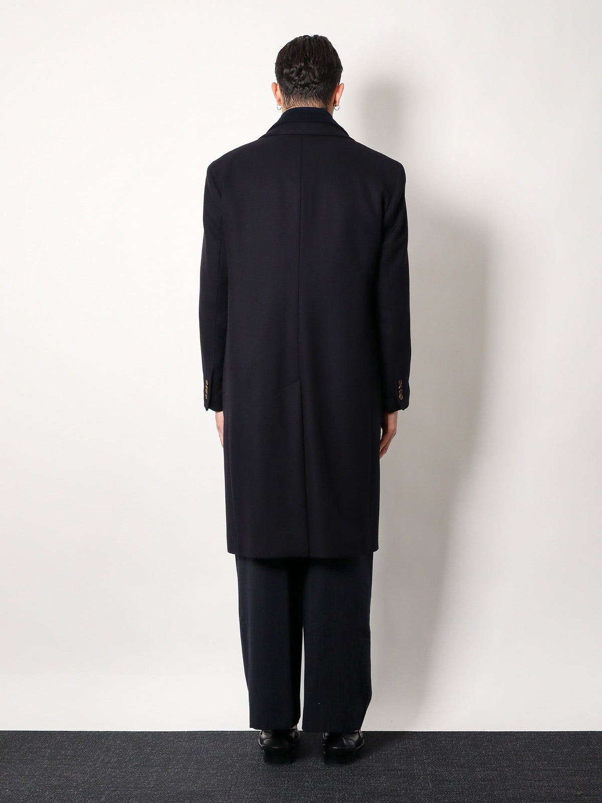 Hevò Men's Virgin Wool Coat Blue, view 3