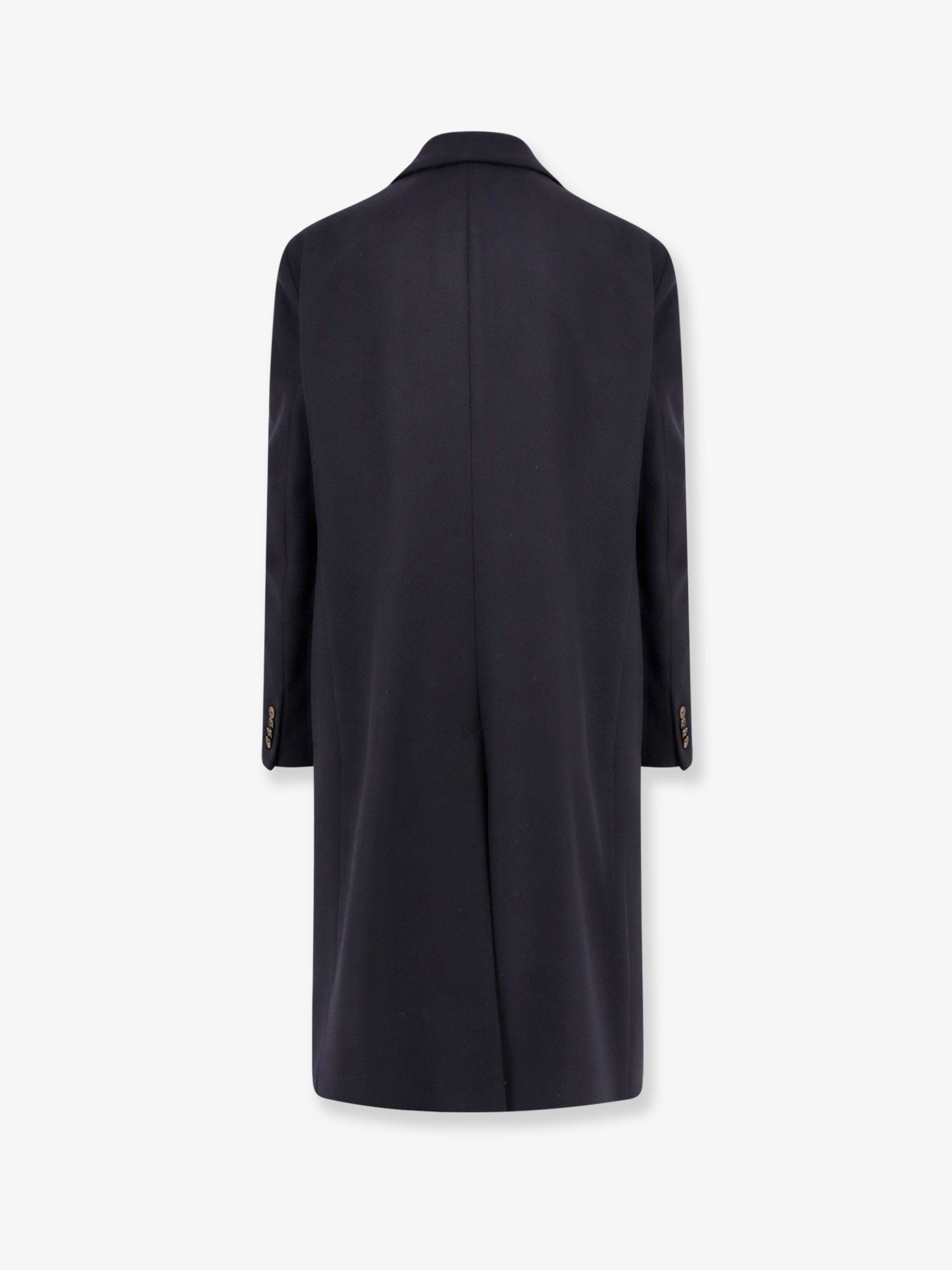 Hevò Men's Virgin Wool Coat Blue