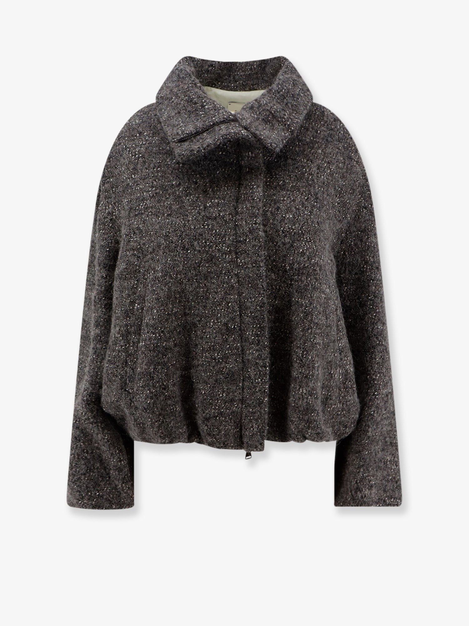 Alysi Women's Cotton and Alpaca Jacket Grey