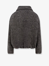 Alysi Women's Cotton and Alpaca Jacket Grey
