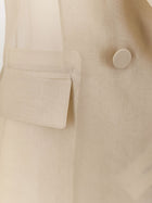 Max Mara Women's Mxeslogan Blazer Beige, view 3