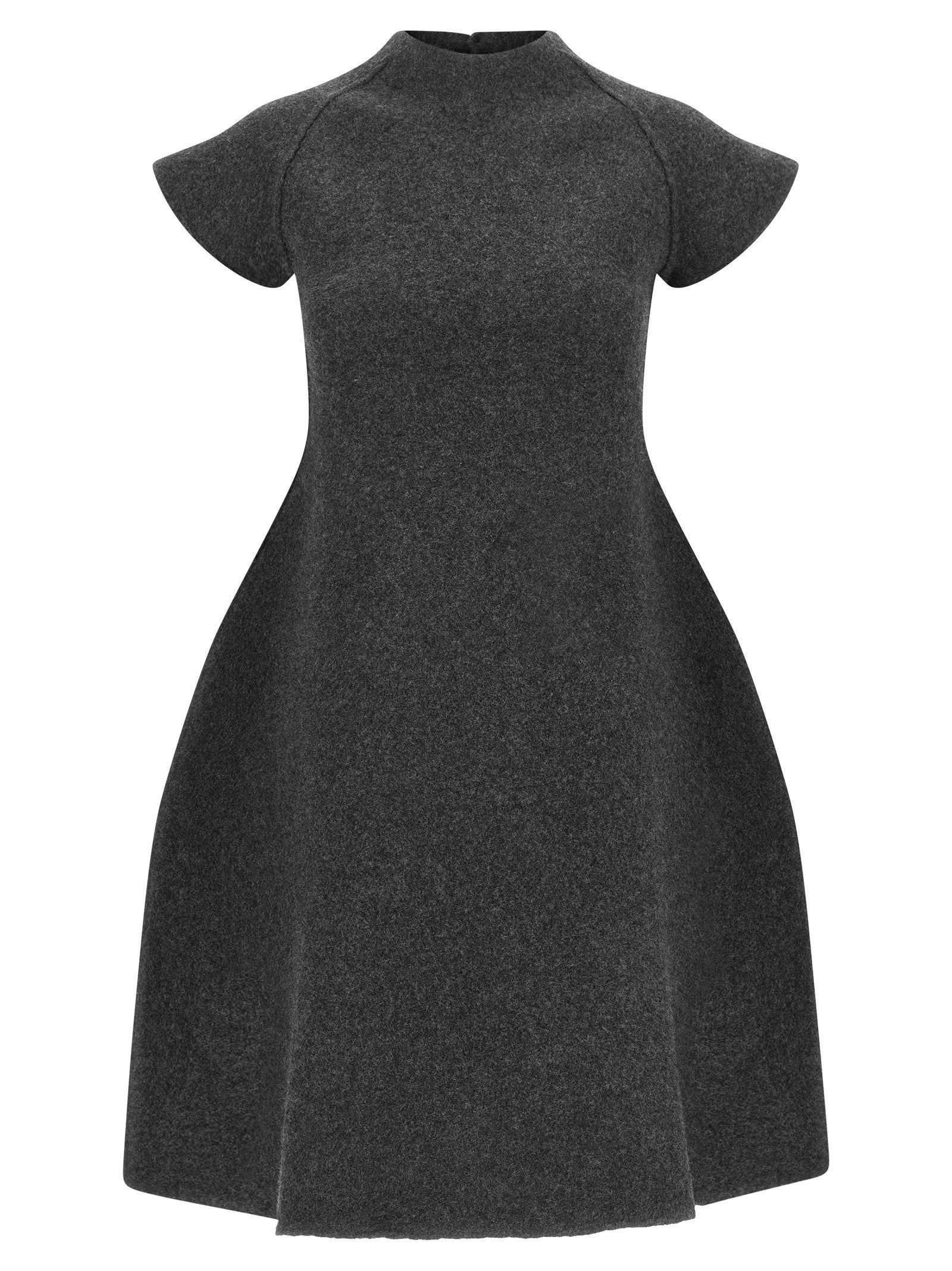 Jil Sander Virgin Wool Dress Grey