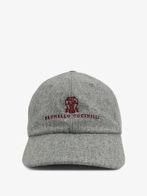 Brunello Cucinelli Men's Virgin Wool Hat Red